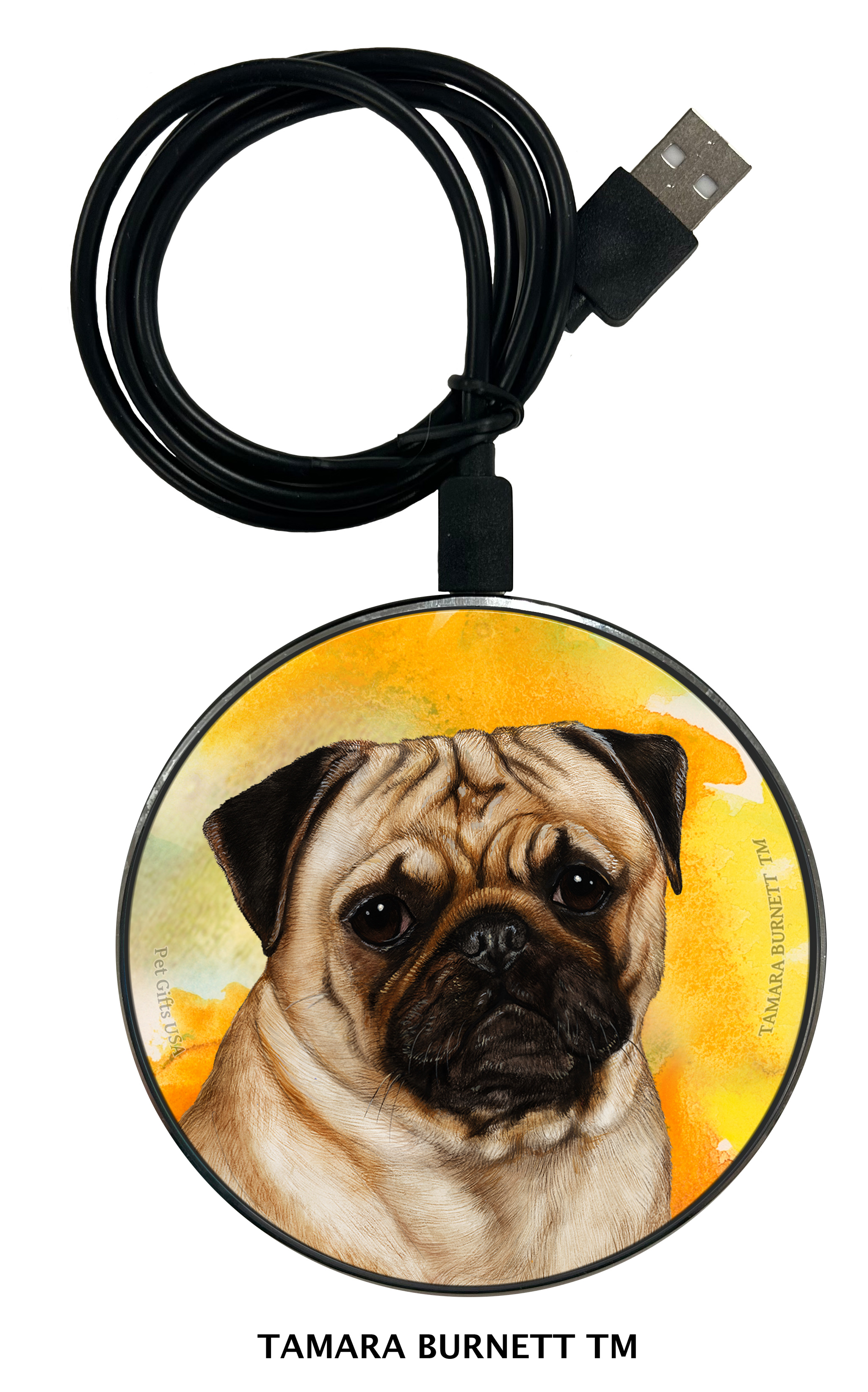 Pug Fawn - Zoomies Phone Charger image